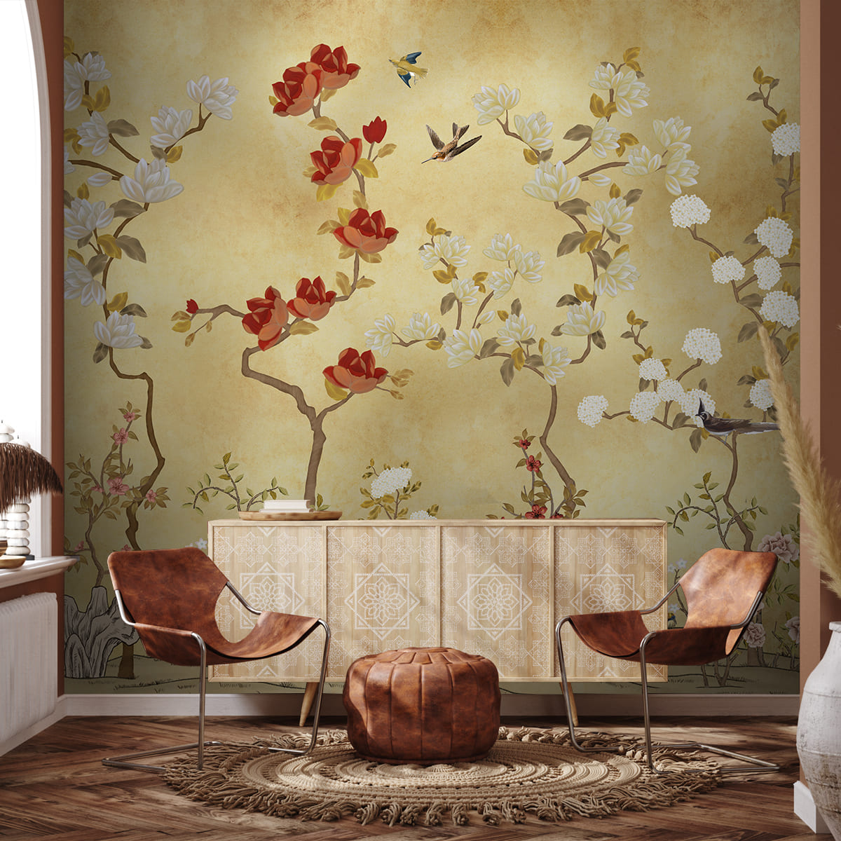 Japanese Garden Wallpaper for Luxury Homes