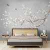 Tapete im Pflaumenblüten-Chinoiserie-Stil für Zimmer