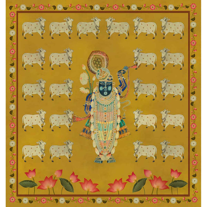 Pichwai Wallpaper for Walls, Indian Art Wallpapers – Life n Colors