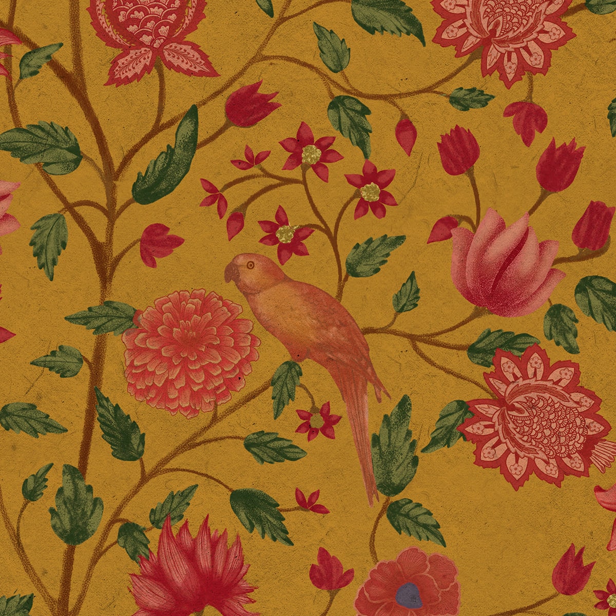 Mahak Floral Pattern Wallpaper for Rooms