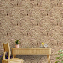 Sandy Arches Abstract Modern Theme Geometric Wallpaper for Rooms shop now