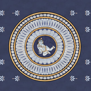 Customisable Bal Gopal wallpaper on lotus for ceiling and walls