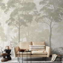 Shop Vintage Forest Theme Wallpaper, Pastel Green