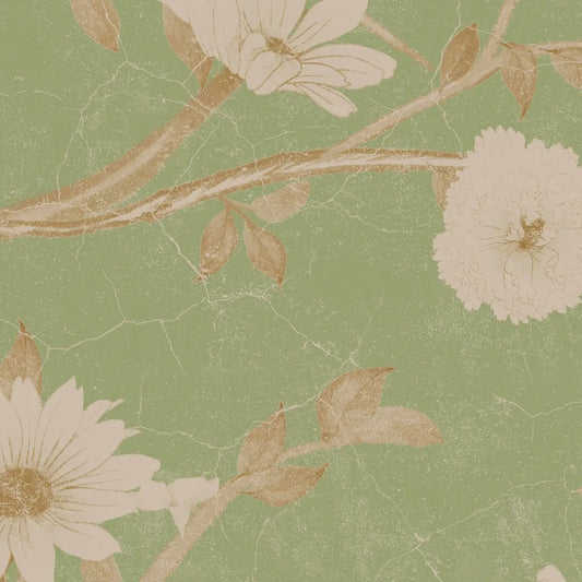 Mint Blossom Vintage Chinoiserie Wallpaper for Walls buy online