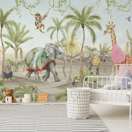 Jungle Bubble Kids Room Wallpaper