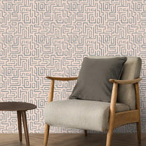 Intersect Design Wallpaper Roll in Mustang Blue Color  Buy Online