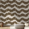 Waves Modern Abstract Wallpaper for Walls Muddy Brown