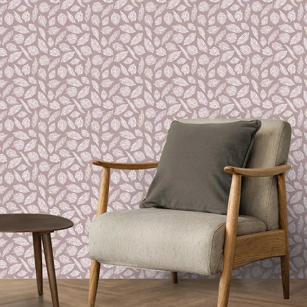 Shop Ivy Design Theme Wallpaper Rolls in Dusty Pink Color