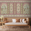Madhuban Indian Floral Jharoka Wallpaper in Suneherii Collection Pink
