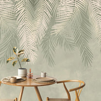 Shop all Hanging Tropical Leaves Wallpaper Design Pastel Green