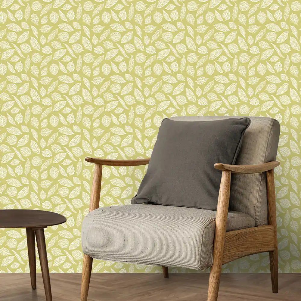 Shop Ivy Design Theme Wallpaper Rolls in Light Olive Color