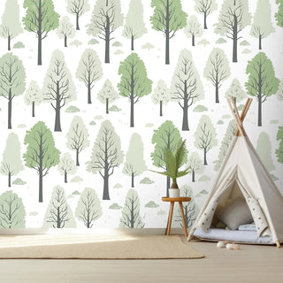 Kids room Trees Pattern wallpaper