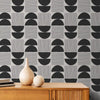 Urban Chic Abstract Modern Theme Wallpaper Warm Grey Color