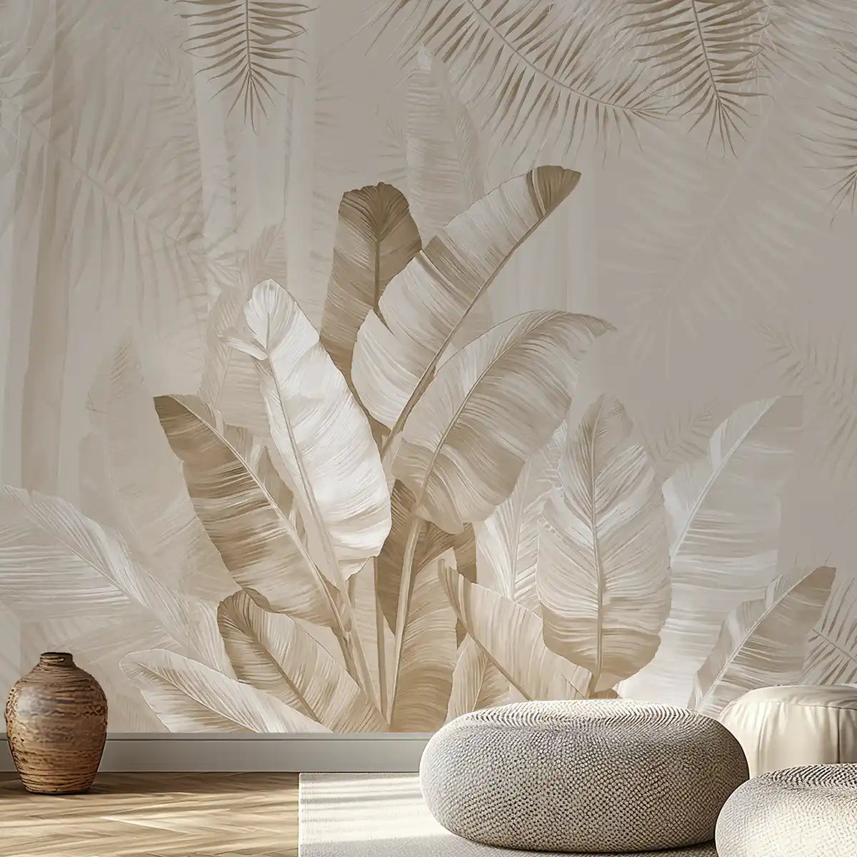 Shop Pallav, A Beige Colors Tropical Wallpaper