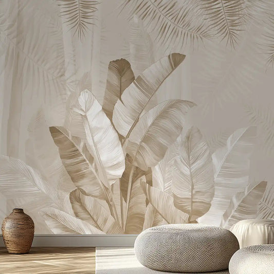 Shop Pallav, A Beige Colors Tropical Wallpaper