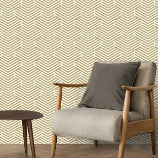 Tango Design Wallpaper Roll in Brown Color