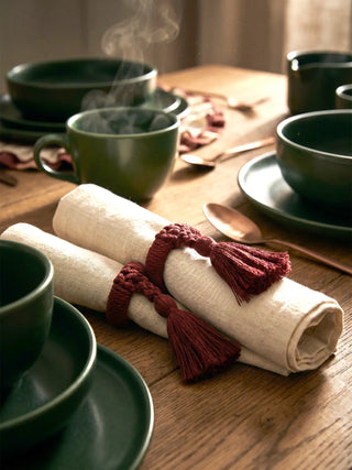 Merlot Napkin Rings (Set of 2)