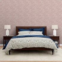 Triomphe Design Wallpaper Roll in Pink Color For Rooms