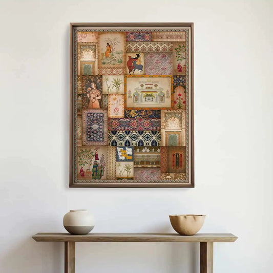 Kahani Vintage Indian Painting Wall Art Digital Print Poster 36 x 48 inches Wall Art for Living Room Decor Wall Art (Copy)