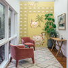 Pichwai Yellow Garden Tapete für Zimmer