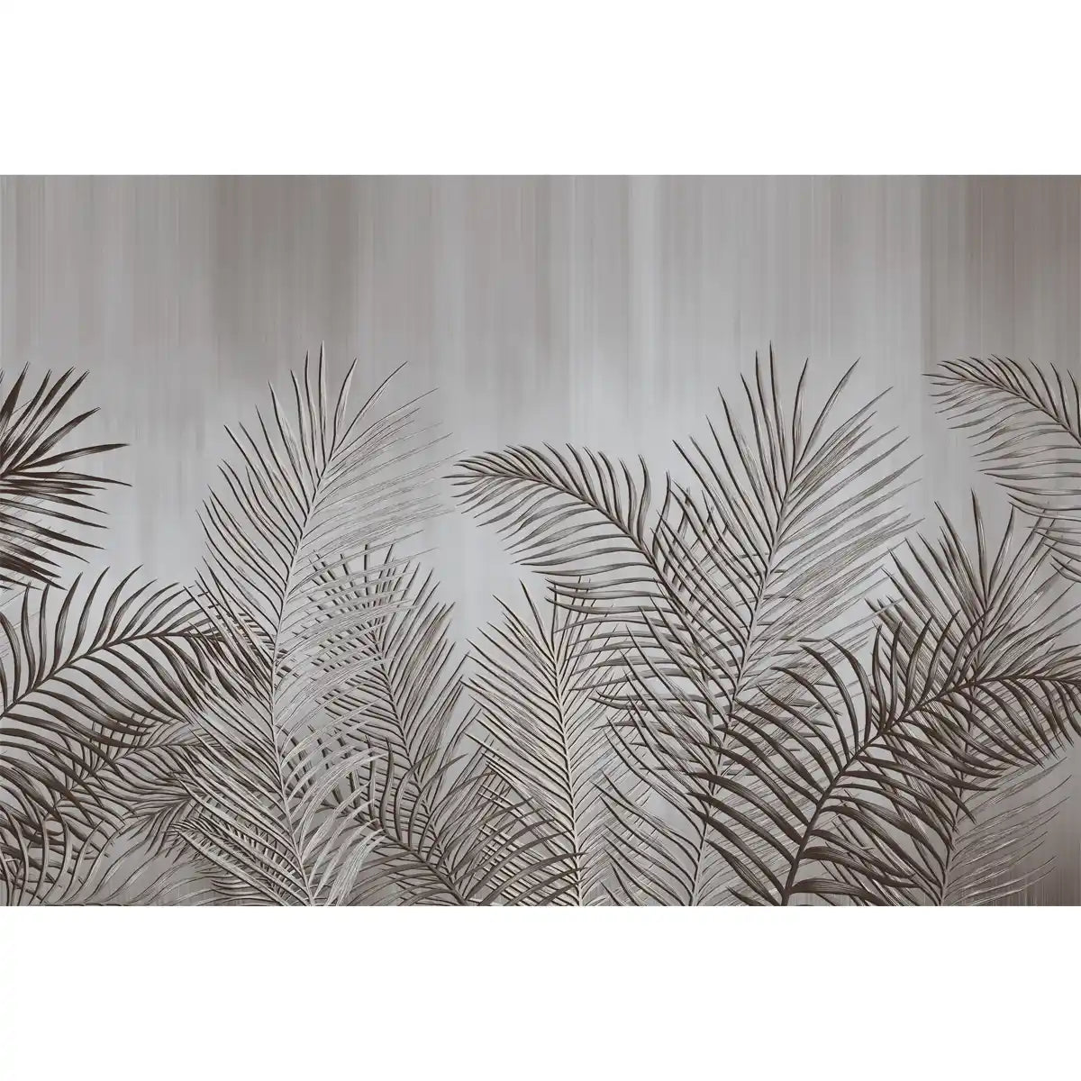 Dark Tropical Leaves in Textured Background Customised Wallpaper