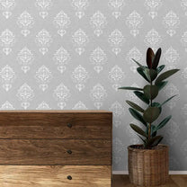 Falguni Design Wallpaper Roll in Pale grey Color