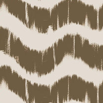 Waves Modern Abstract Wallpaper for Walls Muddy Brown