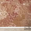 Rang Rali, Indian Wallpaper Inspired by Fabrics of India Red