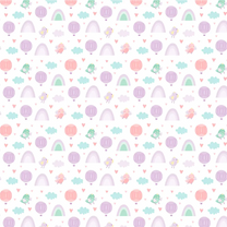 Birdies and Unicorns Design Wallpaper Roll in Purple and Green Color Buy Online