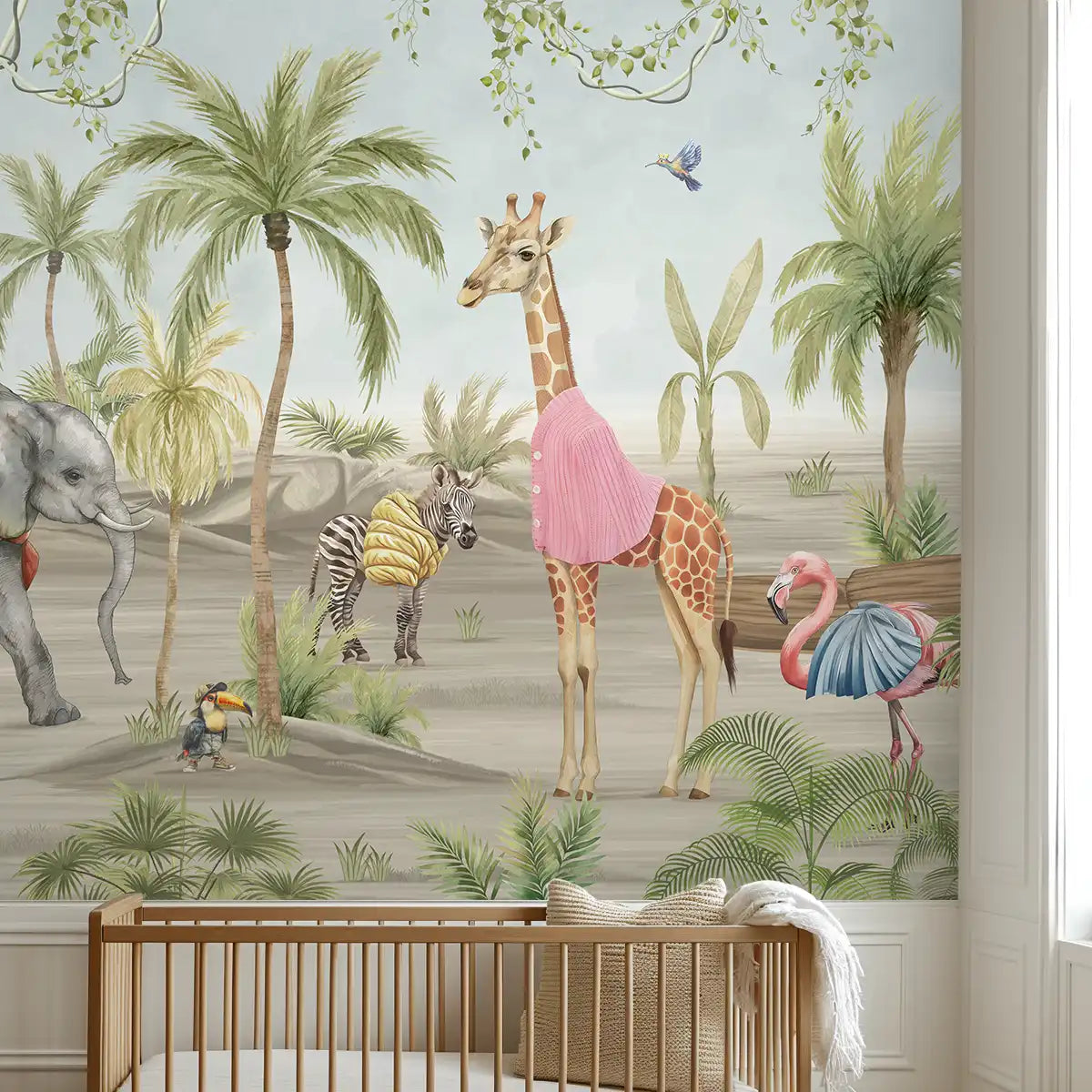 BUy online Jungle Bubble Kids Room Wallpaper