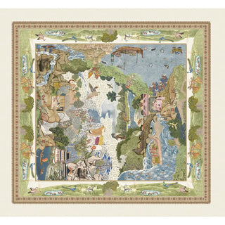 Voyage of the Cloud Fresh Green Ceiling Wallpaper