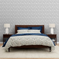 Shop Blossom Design Wallpaper Roll in Grey Color