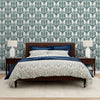 Tapetenrolle „Ambiance Design“ in der Farbe Off-Teal Blue