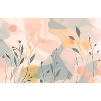 Pastel Paradise Abstract Pattern Wallpaper for Room Pink Buy Now