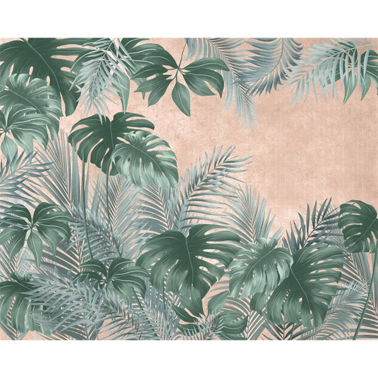 Premium Tropical Leaves Wallpaper, Customized Green Buy Now 