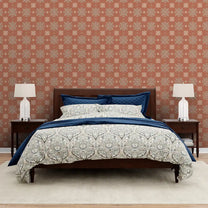 Ragoli Beautiful Room Wallpaper in Rust Color for bedrooms