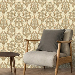 Shop Ambiance Design Wallpaper Roll in Off Tan Color