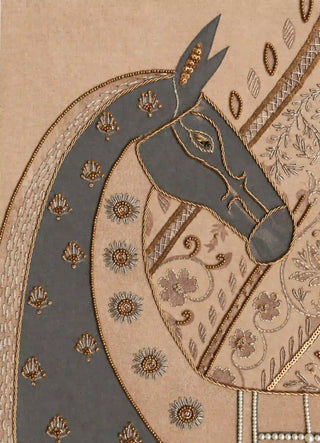 Swarna Ashwa, Embroidered Wallart