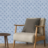 Shop Radiance Design Wallpaper Roll in Blue Color