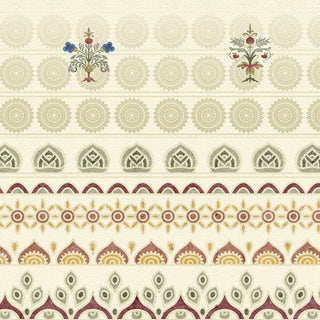 Yellow Indian Motif Wallpaper for Rooms