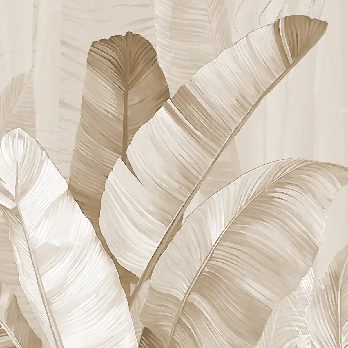 Pallav, A Beige Colors Tropical Wallpaper