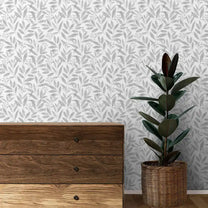 Paradise Design Wallpaper Roll in Grey Color  buy Online