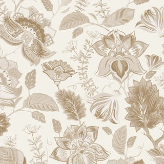 Mimosa Design Wallpaper Roll in Light Brown Color Buy Online