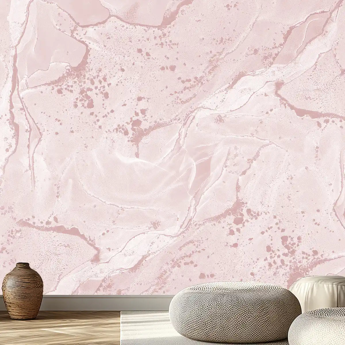 Shop Pink Marble Stone Wallpaper, Abstract Design Pattern