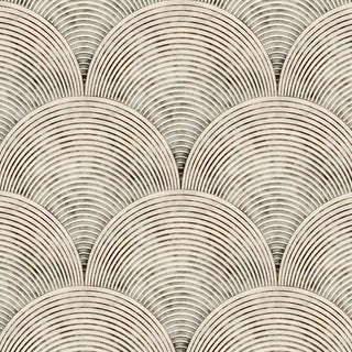 Sandy Arches Abstract Modern Theme Geometric Wallpaper Beige