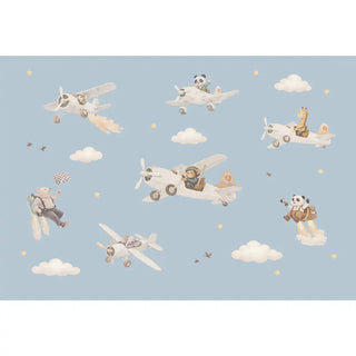 Air Show Blue Kids Glider Wallpaper