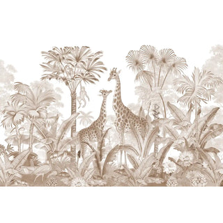 Van, Beautiful Vintage Jungle Theme Kids Wallpaper, Customised