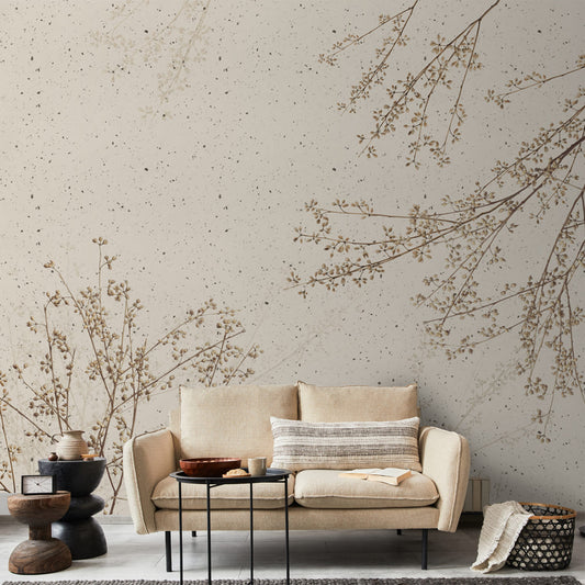 Dried Botanic Charm Wallpaper Customised for Walls