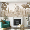 Garden Elegance Continental Room Wallpaper