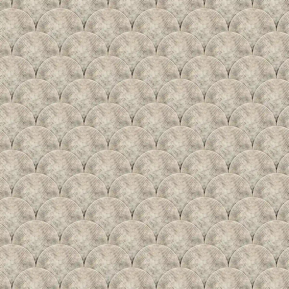 Sandy Arches Abstract Modern Theme Geometric Wallpaper Beige